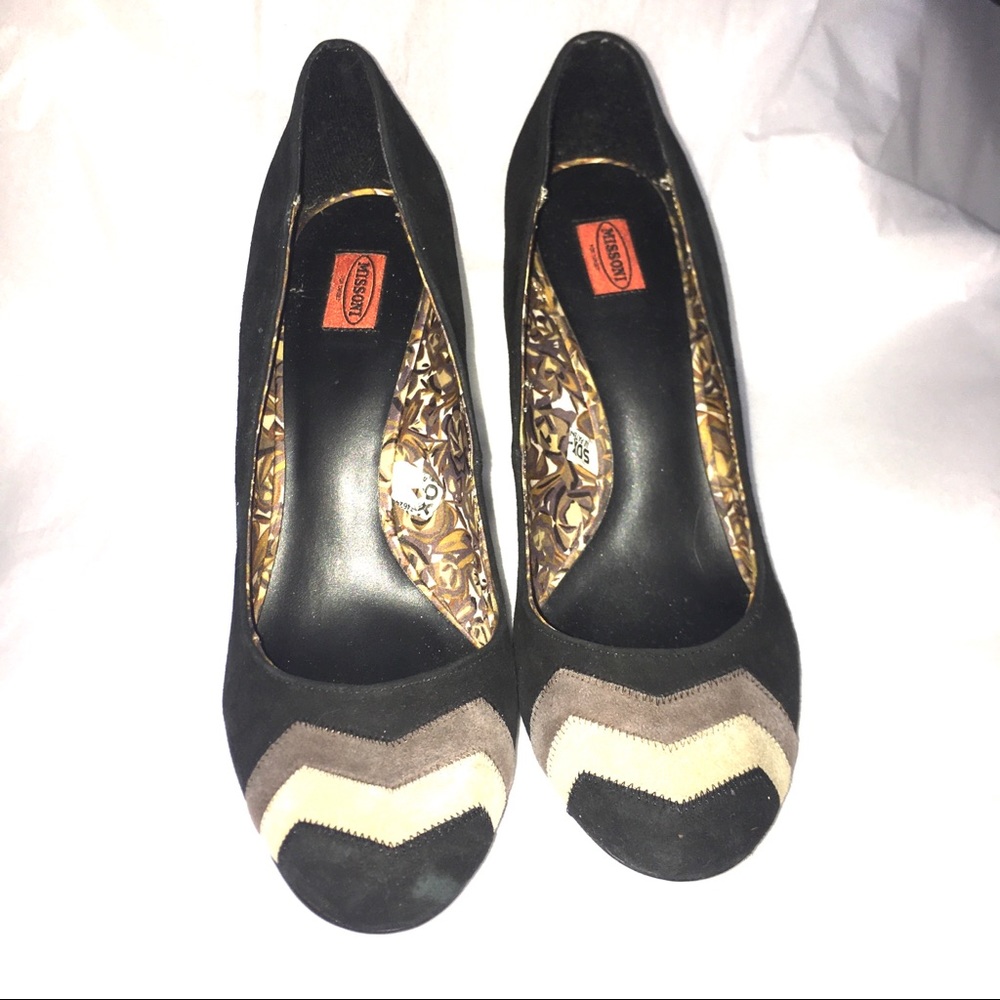 Missoni for Target Brown Suede Zig Zag Pumps